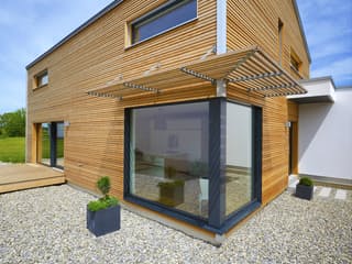 Fertighaus Wriedt von Bau-Fritz Schlüsselfertig ab 540000€, Satteldach-Klassiker Außenansicht 6