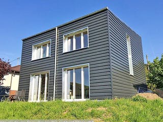 Fertighaus Haus Trojan von Wiese und Heckmann, Cubushaus Außenansicht 2