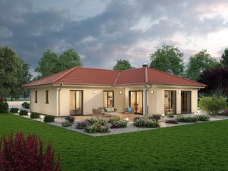 Massivhaus Bungalow BGL 122 von Ytong Bausatzhaus, Bungalow Außenansicht 2