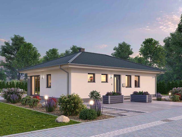 Massivhaus Bungalow BGL 87 von Ytong Bausatzhaus, Bungalow Außenansicht 1