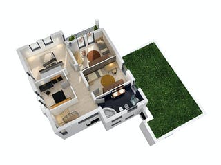 Massivhaus Mehrfamilienhaus MGH 232 von Ytong Bausatzhaus, Cubushaus Grundriss 4