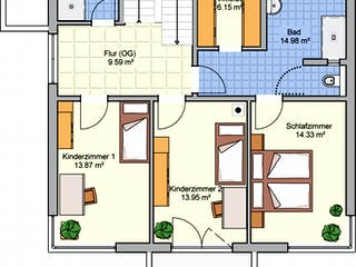 Fertighaus Köln von Fingerhut Haus Schlüsselfertig ab 572723€, Stadtvilla Grundriss 2