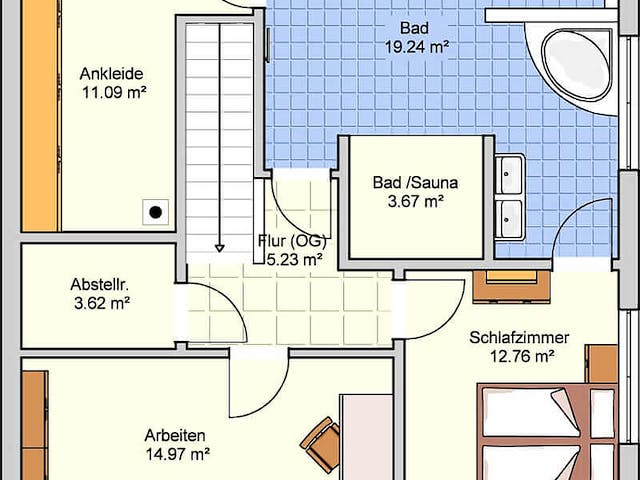 Fertighaus Mediol von Fingerhut Haus Schlüsselfertig ab 429063€, Stadtvilla Grundriss 2