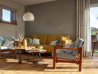 Fertighaus Pultdachhaus Modern von Zimmerer-Profibau Schlüsselfertig ab 550000€, Pultdachhaus Innenansicht 1