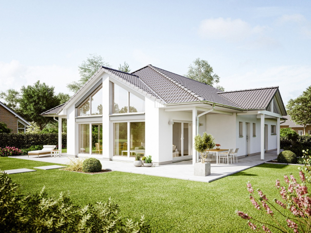 Heinz von Heiden Bungalow Cumulus990 Putz Garten